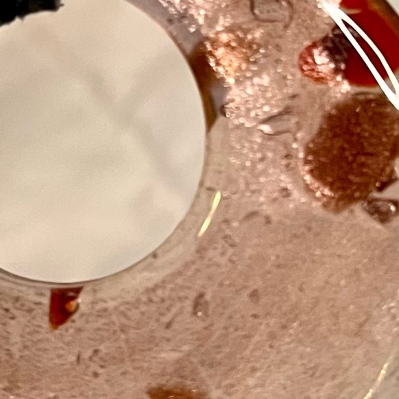 Elegant Dichroic Glass Rose Pink Pendant Necklace Red, Black, Gold Handmade - Picture 16 of 17